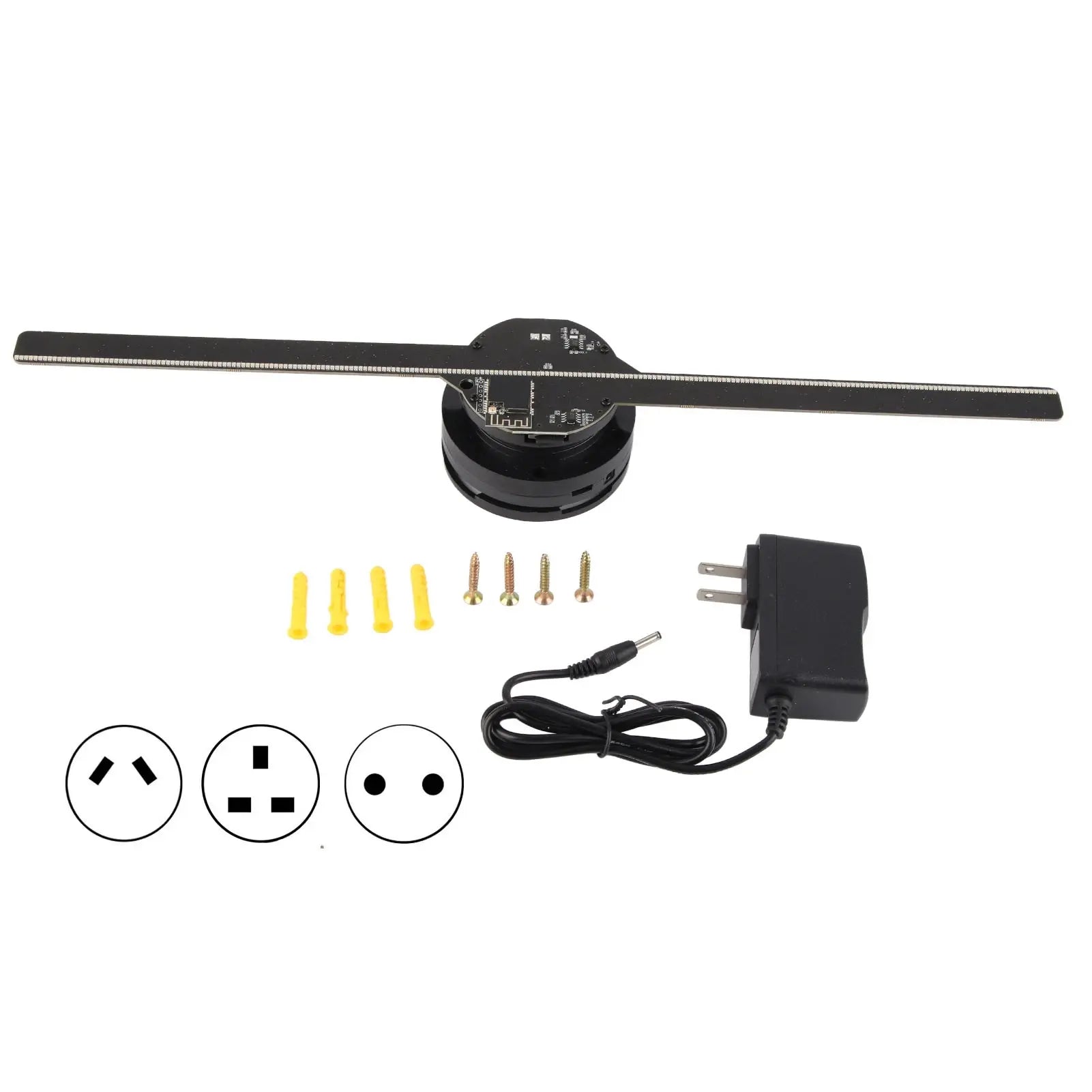 3D Hologram Fan 224 LED Light Beads - Image 10